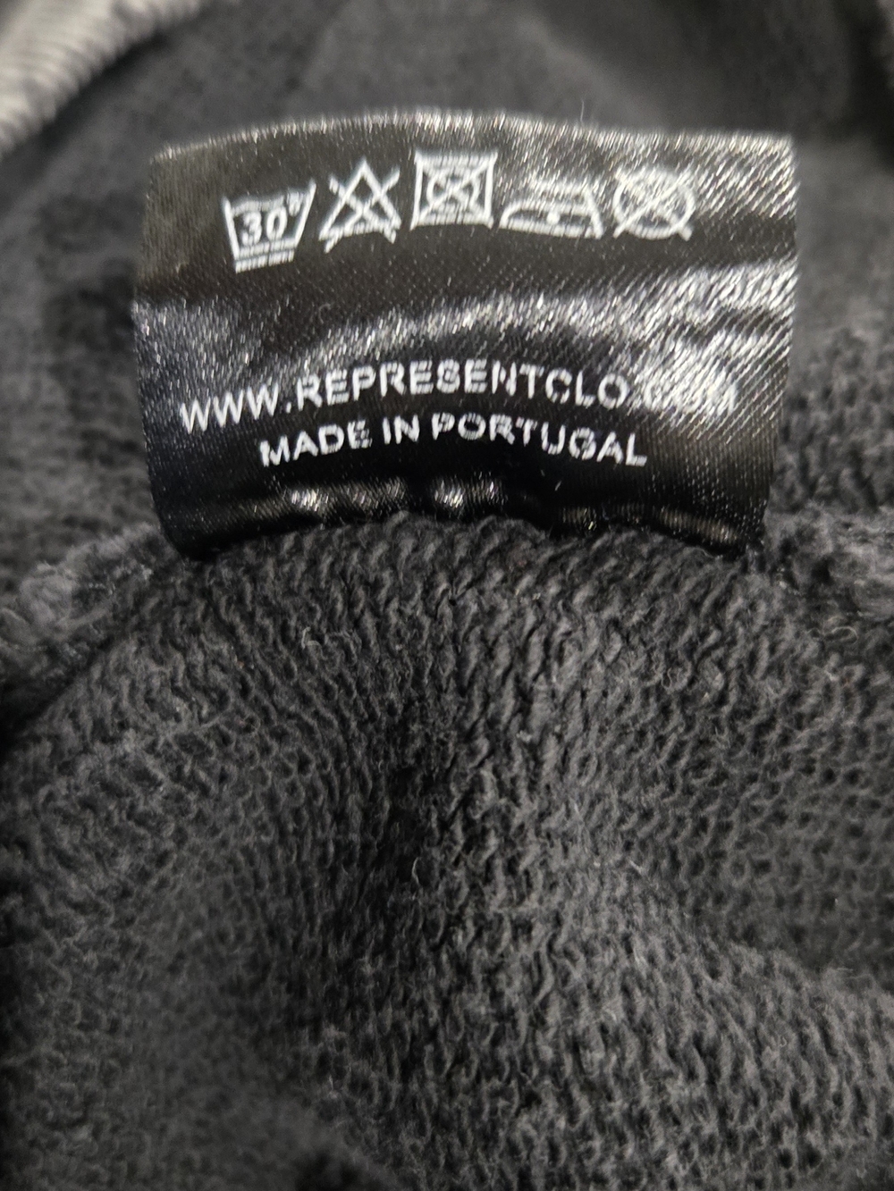 Blanks Represent Thrills Black Acid Wash Hoodie Size L Distressed Streetwear. - Picture 6 of 7